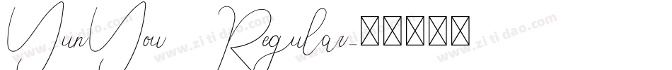 YunYou Regular字体转换
